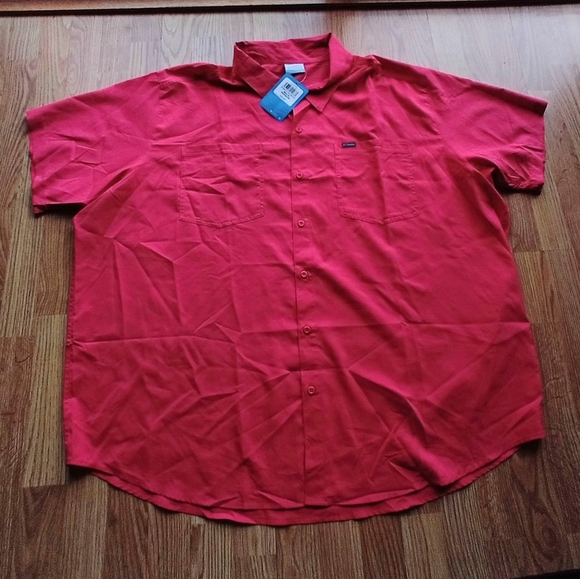 NFS big & tall men's Columbia shirt 4X MSRP $65 - Picture 2 of 7
